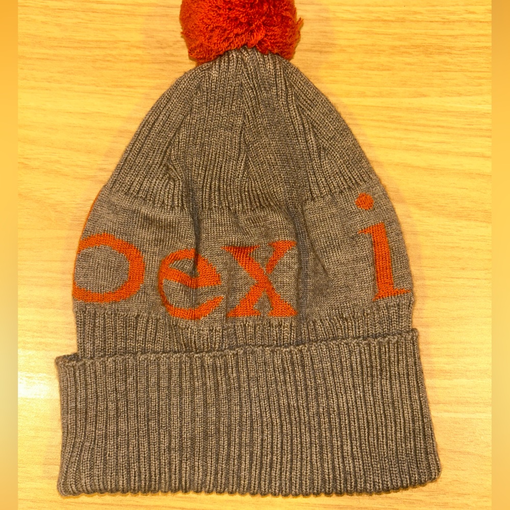 Ibex Brown and Orange Knit Beanie